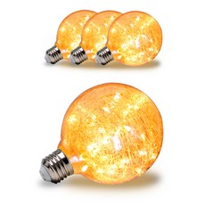 LED 에디슨안개전구 G95 2W, 전구색, 4개 undefined/undefined 반품 최저가 23,140원