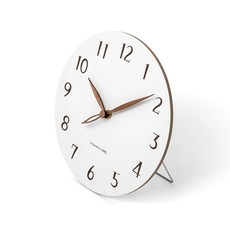 오더블유씨 리프 플랫 우든 무소음 벽시계 OTM919W, 화이트 홈인테리어/홈데코/디퓨저 반품 최저가 11,020원