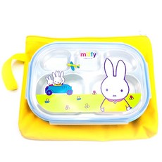 미피 이중스텐 식판 가방 유아용 도시락 세트, 1세트 주방용품/유아동물병/도시락 반품 최저가 8,320원