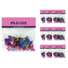 유니아트 1000 스팡클 비즈, 나비, 10개입 문구/오피스/학용품/수업준비 반품 최저가 4,270원