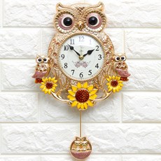 KM데코 해바라기부엉이Q 무소음 벽시계, 핑크 홈인테리어/홈데코/디퓨저 반품 최저가 44,200원