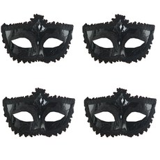 파티쇼 베네치아 유광 반가면 4p, 블랙 문구/오피스/파티/이벤트 반품 최저가 4,680원