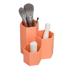 포포 육각 연필 브러쉬꽂이, 오렌지, 1개 문구/오피스/사무용품 전문관 반품 최저가 5,100원