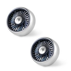 808 차량용 3단 미니 송풍구형 쿨링에어 써큘레이터 2p, 808 MINI fan, 실버 자동차용품/차량용 전자기기 반품 최저가 13,670원