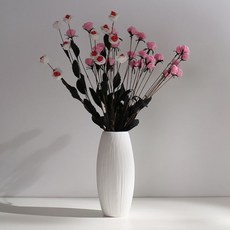 리버그린 깔끔한 화이트 색상의 세라믹 오브제 화병, F타입 홈인테리어/홈데코/디퓨저 반품 최저가 8,500원