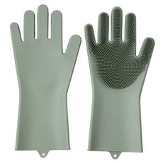 오제 실리콘 수세미 장갑, 그린, 1개 주방용품/고무장갑 반품 최저가 7,510원