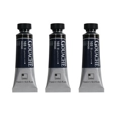 신한화구 전문가 과슈 물감 튜브 D 시리즈 103 인디고 3개입, 15ml, 1색 문구/오피스/미술/화방용품 반품 최저가 8,300원