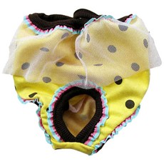 앤티스 애완동물 위생팬티 도트옐로우, 2호, 1개입, 1개 반려동물용품/펫티켓 산책용품 반품 최저가 3,890원