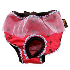 앤티스 애완동물 위생팬티 발도장레드, 2호, 1개입, 1개 반려동물용품/펫티켓 산책용품 반품 최저가 3,890원