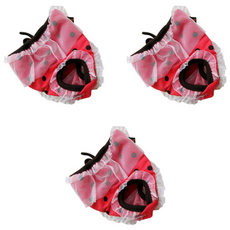 앤티스 애완동물 위생팬티 도트레드, 2호, 1개, 3개 반려동물용품/펫티켓 산책용품 반품 최저가 4,130원