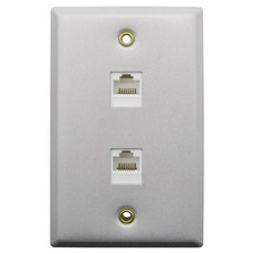 컴스 월 플레이트 RJ45 2포트 알루미늄 랜 벽면 매립 설치, 본상품선택, 1개 가전디지털/PC주변기기 반품 최저가 6,640원
