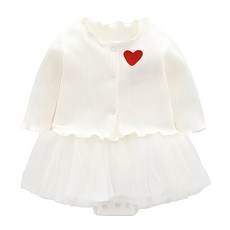 맘스케어 여아용 하트아이즈 원피스수트 가디건세트 패션의류/잡화/유아동패션 반품 최저가 13,100원