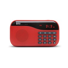 브리츠 휴대용 효도 라디오 MP3 블루투스 스피커, BA-PR1 PLUS, 레드 가전디지털/음향기기 반품 최저가 29,800원