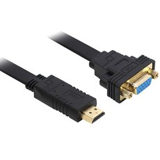 넥시 HDMI TO VGA 케이블 컨버터 플랫타입, NX-HVF20, 1개 가전디지털/PC부품 반품 최저가 4,460원