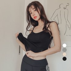 글램공감 여성용 스탠다드 모달 스포츠 끈 타입 캡 나시 패션의류/잡화/속옷/잠옷 반품 최저가 8,640원