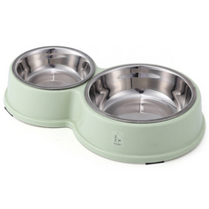 제제펫 파스텔 더블 스텐 식기, 그린 (Y213PFS077), 1개 반려동물용품/강아지 용품 반품 최저가 7,340원