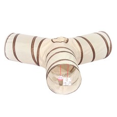 고양이 Y 터널 놀이터, 베이지브라운, 1개 반려동물용품/고양이 용품 반품 최저가 17,250원