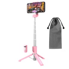 셀루미 최대 80cm 무선 블루투스 셀카봉 삼각대, SEL-BT400P(베이비핑크), 1개 가전디지털/휴대폰 액세서리 반품 최저가 10,890원