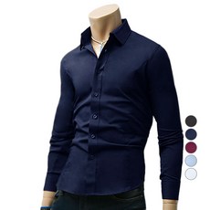 블루포스 남성용 리노스 솔리드 무지 스판 긴팔 남방 패션의류/잡화/남성패션 반품 최저가 16,110원