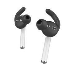 PodHoox 에어팟 커널 인이어 이어훅 Small + Large + 실리콘 파우치 세트, Pt40, Black, 1개 가전디지털/음향기기 반품 최저가 6,070원