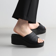 단골언니 여성용 미라주 셔링 디테일 소프트 통굽 슬리퍼 6cm 패션의류/잡화/여성패션 반품 최저가 13,700원