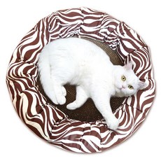 힐링타임 띵가띵가 한땀한땀 스크래쳐 평판형, 브라운, 1개 반려동물용품/고양이 용품 반품 최저가 16,740원