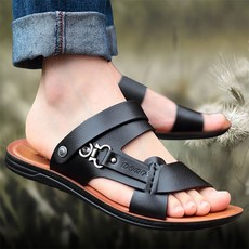 제이에이치컴퍼니 남성 가죽 투웨이 샌들 슬리퍼 패션의류/잡화/남성패션 반품 최저가 6,480원