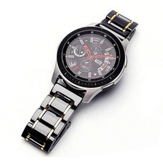 아이엠판다 갤럭시 프론티어/기어S3/워치3 22mm 럭셔리 세라믹 밴드 스트랩 (45/46mm 호환 가능), 블랙, 46mm 럭셔리세라믹, 1개 가전디지털/스마트워치/밴드 반품 최저가 9,820원