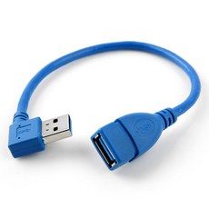 컴스 USB 3.0 A 연장젠더 우향꺾임 케이블 20cm ITB759, 본상품선택, 1개 가전디지털/PC주변기기 반품 최저가 3,960원