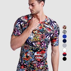 아르메데스 남성용 테크핏 언더레이어 비치웨어 타투 반팔 기능성 쿨 티셔츠 AR-131, lovecolor 패션의류/잡화/남성패션 반품 최저가 5,520원