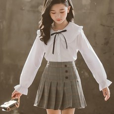 여아용 빅카라 블라우스 주름스커트 세트 패션의류/잡화/유아동패션 반품 최저가 17,090원