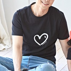 몽피마피 남녀공용 하트하트 반팔 패션의류/잡화/여성패션 반품 최저가 3,870원