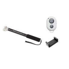 시산 셀카봉 블랙 + 거치대 블랙 + 스마트폰 리모컨 + 단추형 건전지 세트, QP-902, 1개 가전디지털/휴대폰 액세서리 반품 최저가 5,940원