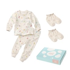 위드오가닉 봄 유아내의 + 양말 2p + 핑크박스 세트 패션의류/잡화/유아동패션 반품 최저가 15,480원