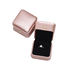 고급스러운 광택 크라운 반지 케이스, 로즈골드, 1개 패션의류/잡화/남성패션 반품 최저가 8,000원