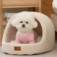 레드퍼피 스넉워머 동글이하우스, 아이보리, 1개 반려동물용품/강아지 용품 반품 최저가 17,550원