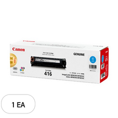 캐논 CRG-416C 정품토너, 청록, 1개 가전디지털/프린터/복합기 반품 최저가 36,850원