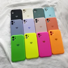 미퓨어 4면 풀커버 하트 실리콘 아이폰 휴대폰 케이스 가전디지털/휴대폰 액세서리 반품 최저가 6,720원