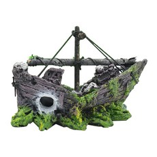 더플로우컴퍼니 해적 배 수족관 장식, 1개 반려동물용품/관상어 용품 반품 최저가 12,900원