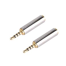 칼론 3.5F/2.5M 고급형 스테레오 변환젠더 2p, 실버메탈, 2개 가전디지털/음향기기 반품 최저가 5,520원