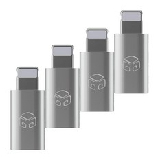 디지지 메탈 8핀 젠더, 실버, 4개 가전디지털/휴대폰 액세서리 반품 최저가 4,260원