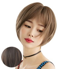 뿌이뿌이가발 여성 짧은 숏컷 통가발 미니컷, 다크브라운, 1개 undefined/undefined 반품 최저가 20,580원