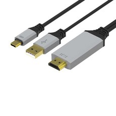 아이퀸 USB3.1 C타입 HDMI 미러링 케이블 MHL, 블랙/그레이 2M, 1개 가전디지털/휴대폰 액세서리 반품 최저가 14,240원
