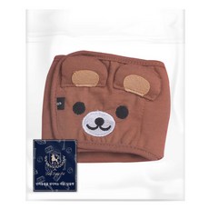 딩동펫 반려견 곰돌이 매너벨트, 중형, 1개입, 1개 반려동물용품/강아지 용품 반품 최저가 4,690원