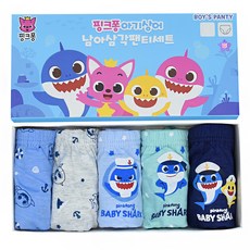 베이비앤아이 핑크퐁 남아용 삼각팬티 5종 세트 패션의류/잡화/유아동패션 반품 최저가 8,710원