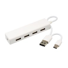 테크맨 4포트 C타입 OTG케이블, 화이트, 1개 가전디지털/휴대폰 액세서리 반품 최저가 5,750원