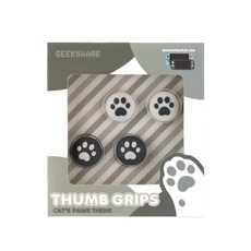 GEEKSHARE 닌텐도 스위치 앤 스위치 라이트 호환 냥발 파스텔 조이콘 스틱커버 그레이, 1세트 가전디지털/게임 반품 최저가 3,530원