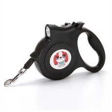 러브펫 반려동물 라이트 자동줄 5m, 블랙, 1개 반려동물용품/펫티켓 산책용품 반품 최저가 7,250원