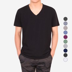 스타토리 심플 V넥 빅사이즈 통기성 반팔 티셔츠 패션의류/잡화/남성패션 반품 최저가 7,850원