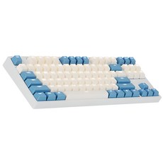 COX 게이트론 LED 게이밍 기계식 유선 텐키리스 키보드, 크림 블루, CK87, 청축 가전디지털/키보드/마우스 반품 최저가 49,000원